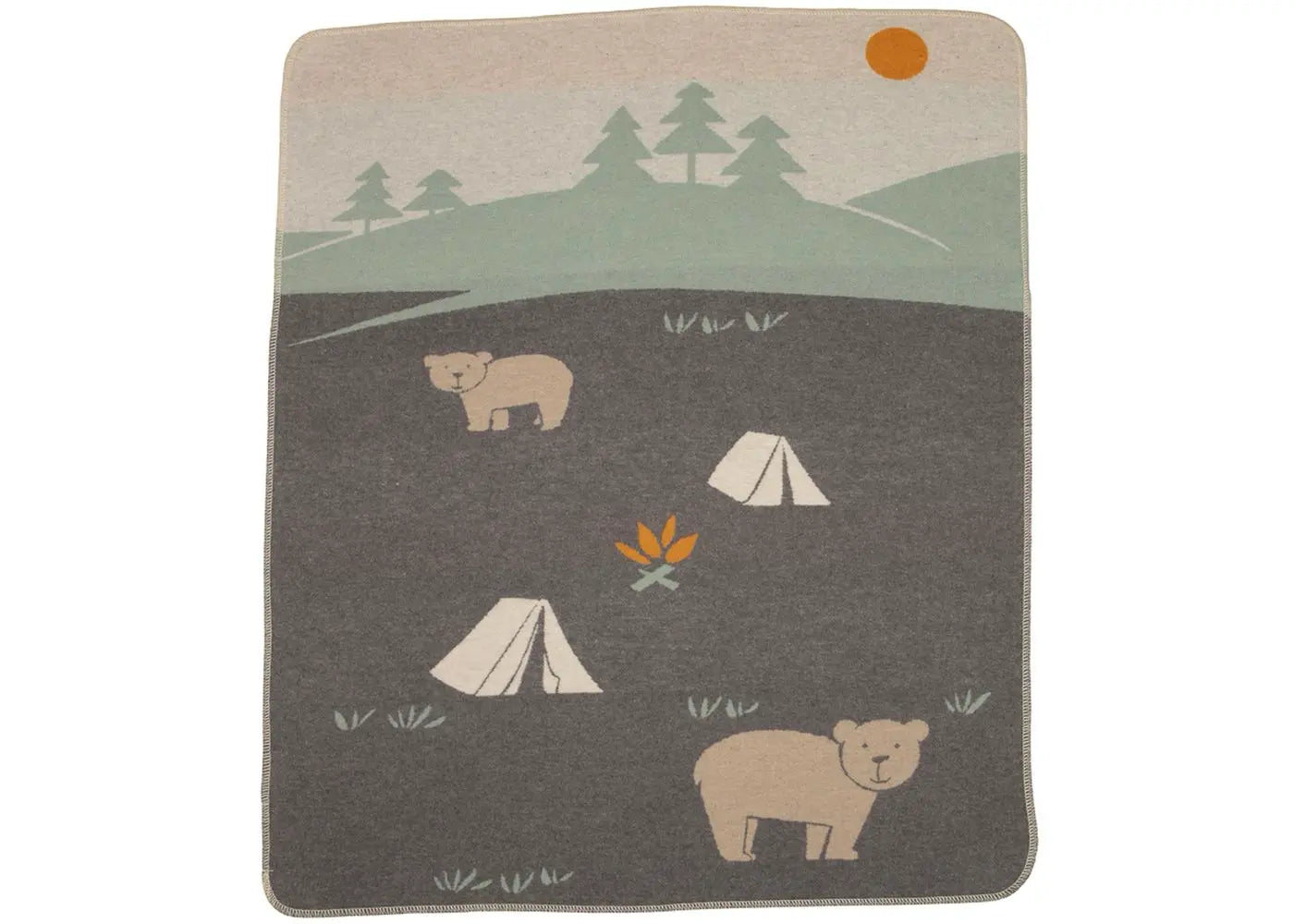 Baby Blanket JUWEL – Camping Bear 90x70cm