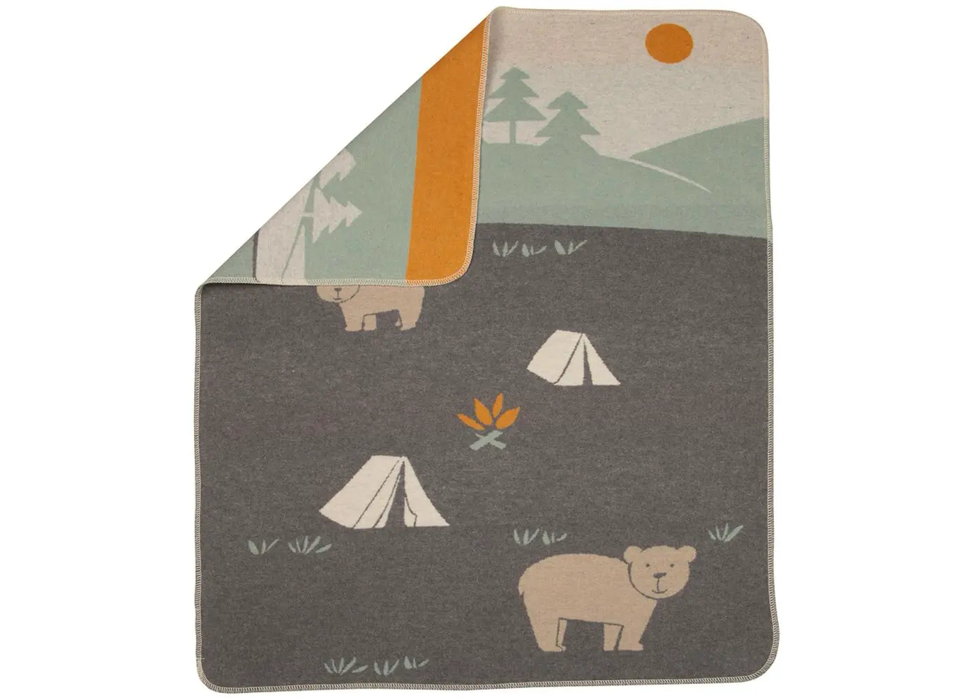Baby Blanket JUWEL – Camping Bear 90x70cm