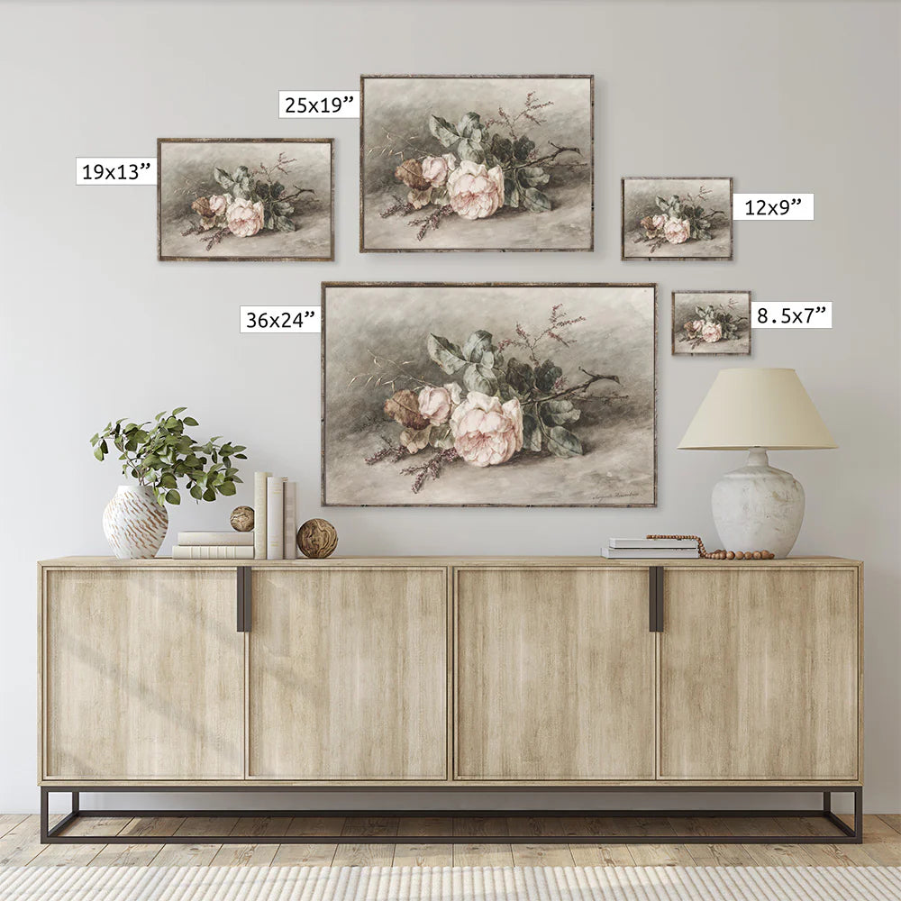 Vintage Print Framed | Flower Bundle 12x9, Hoekstra – Country