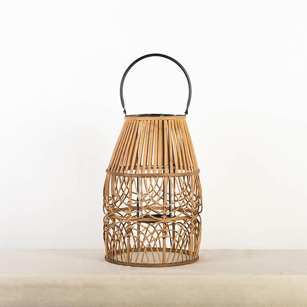 Bamboo Wicker Lantern, Medium