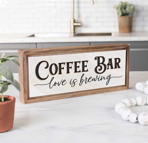 Framed Sign, Coffee Bar