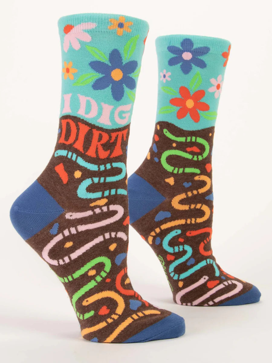 Women's Crew Sock Blue Q, Assorted Styles