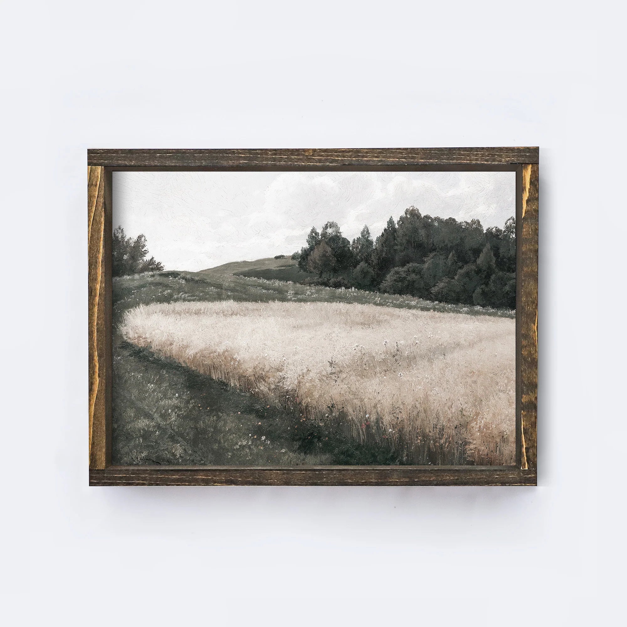 Vintage Wood Sign | Landscape Print 8.5x7, Hoekstra