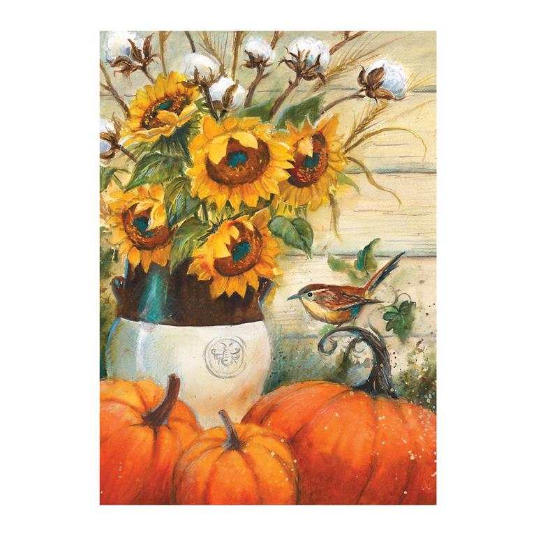 Cotton & Sunflowers, Suede House Flag