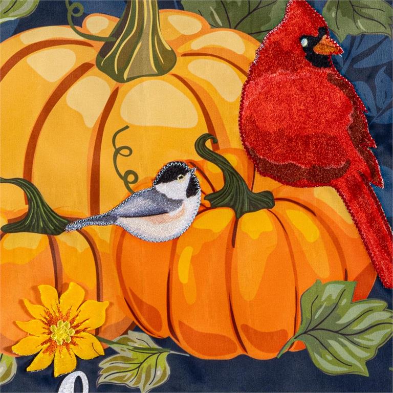Welcome Friends of Fall, Applique Garden Flag