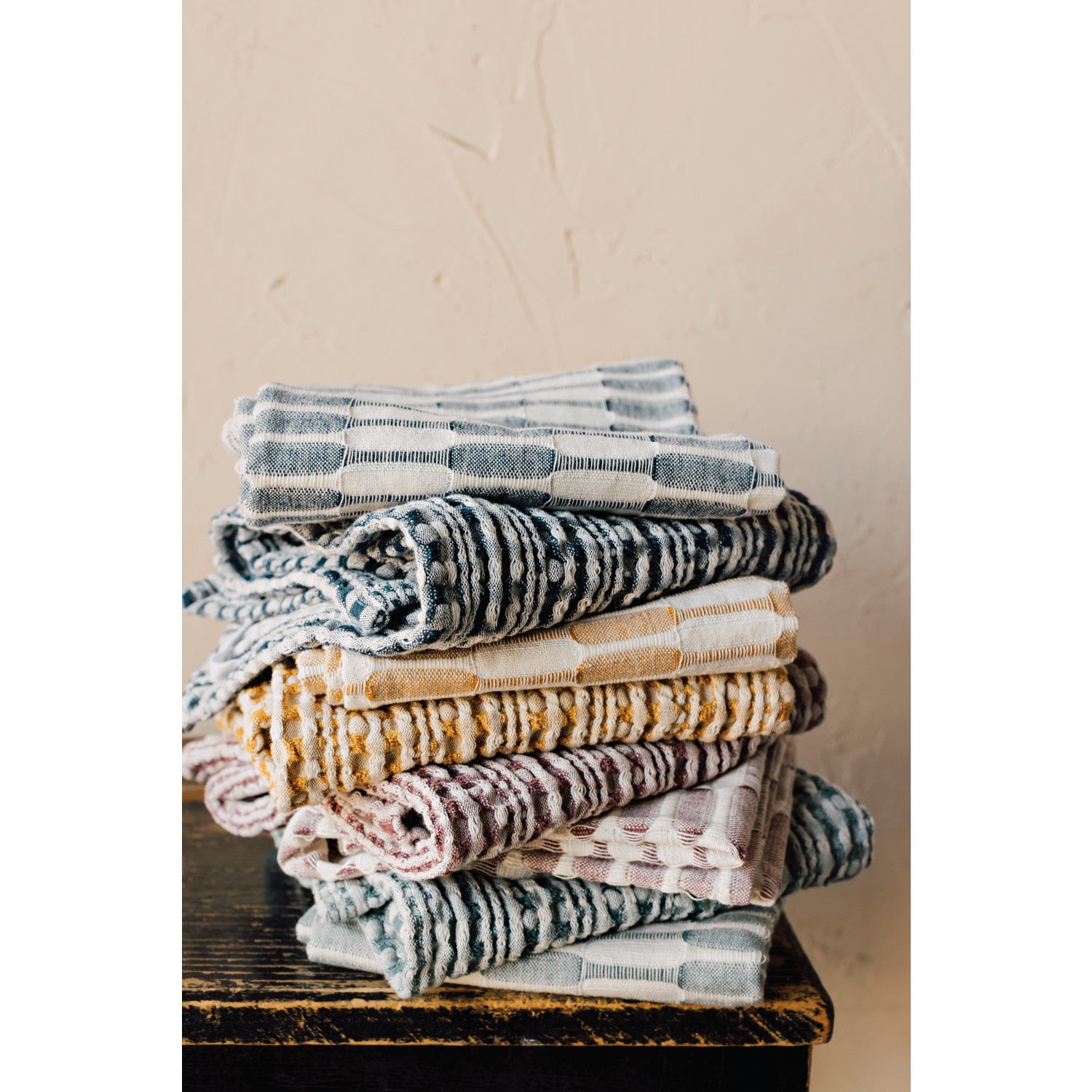 Set/2 Teatowel Abode, Ochre