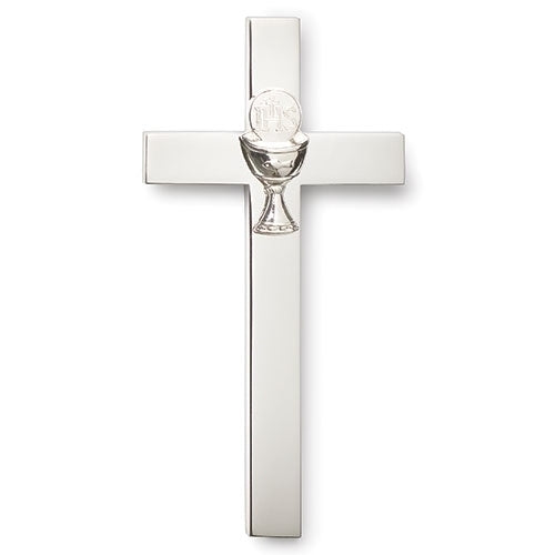 4.75" Communion Cross Chalice, Silver