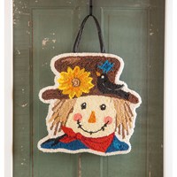 Scarecrow Hooked Door Decor