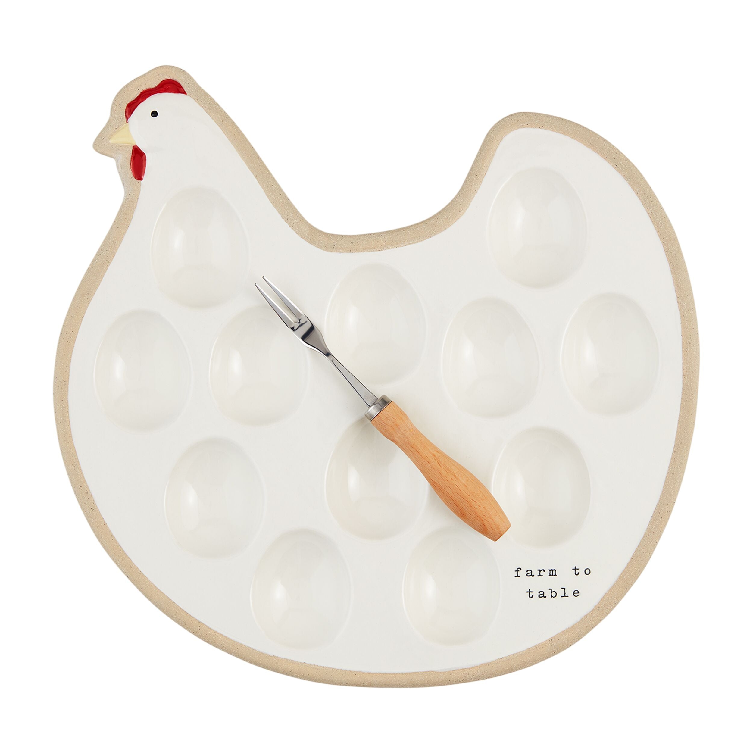 Mud Pie Hen Deviled Egg Platter - Thumbnail 3