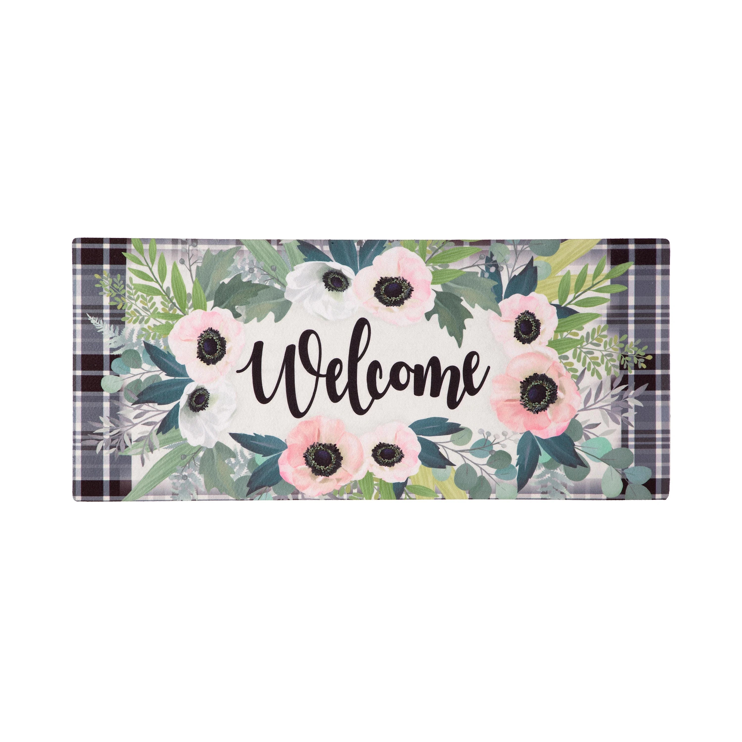 Beautiful Floral Welcome Sassafras Switch Mat