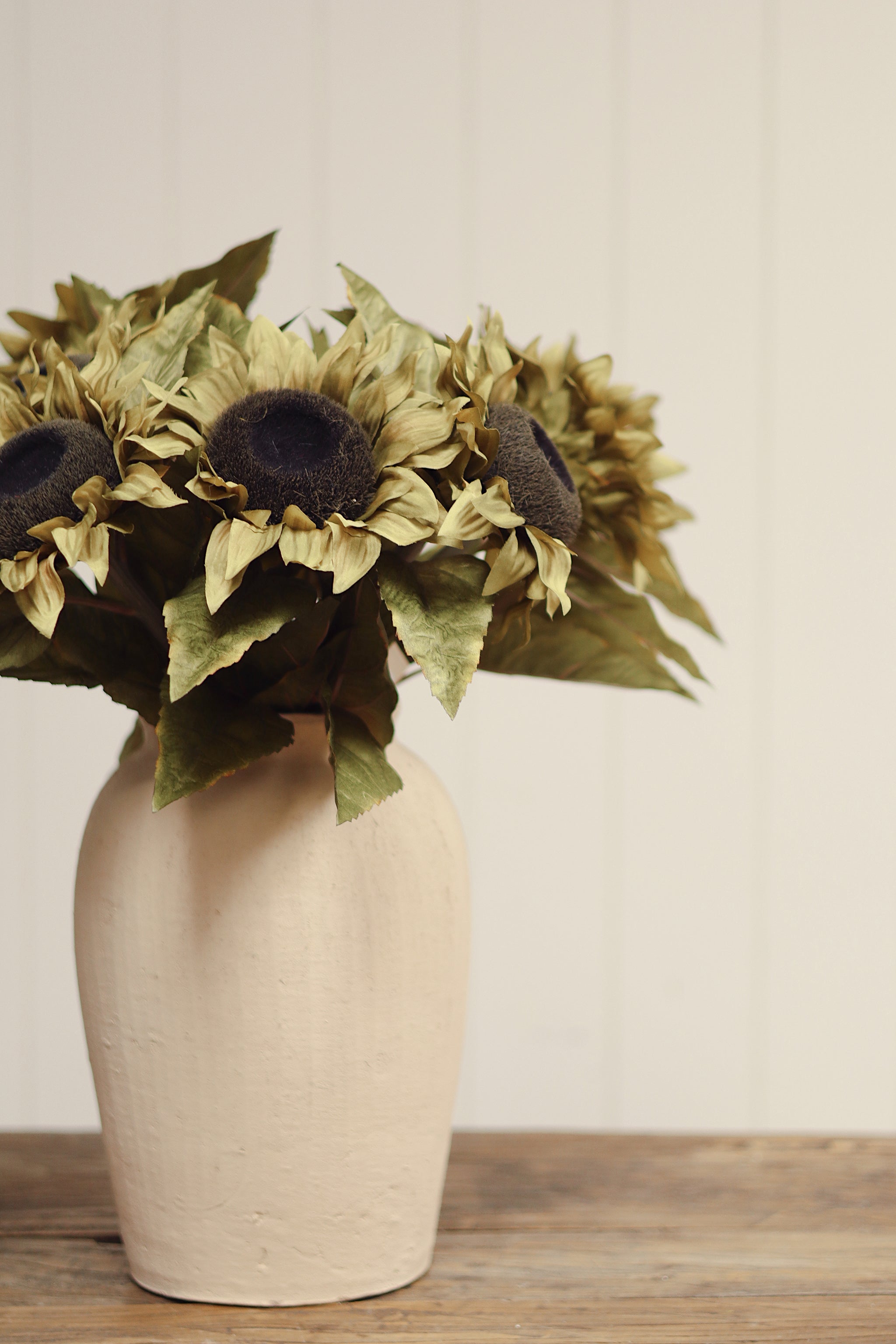 Harvest Sunflower Stem, Vintage Yellow