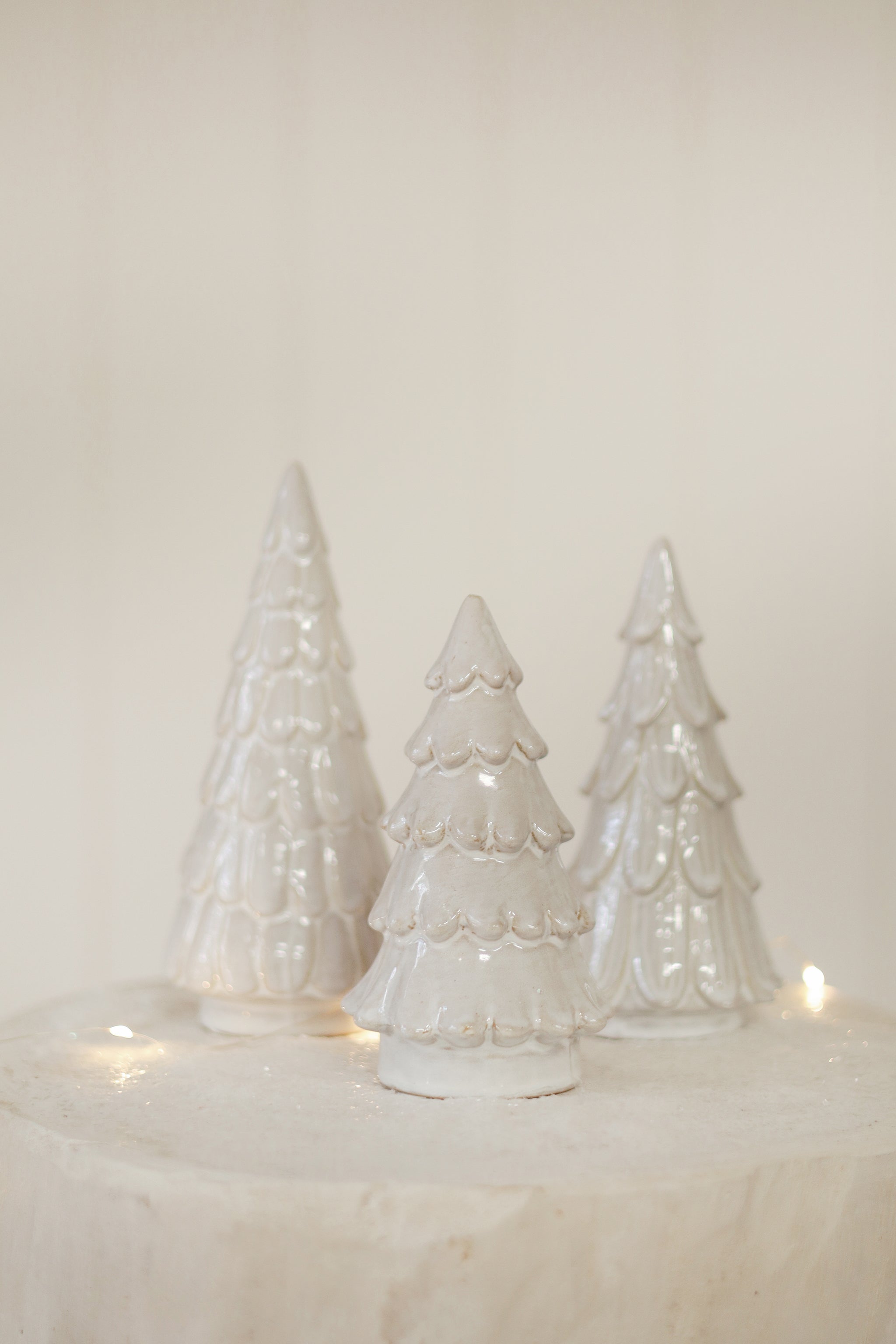 Snowdrift Ceramic Tree, Cedar