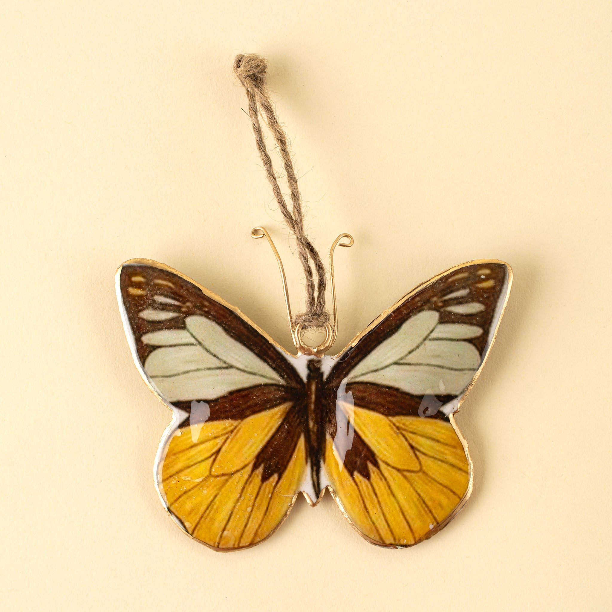 Keepsake Iron Holiday Ornament, Amber Butterfly