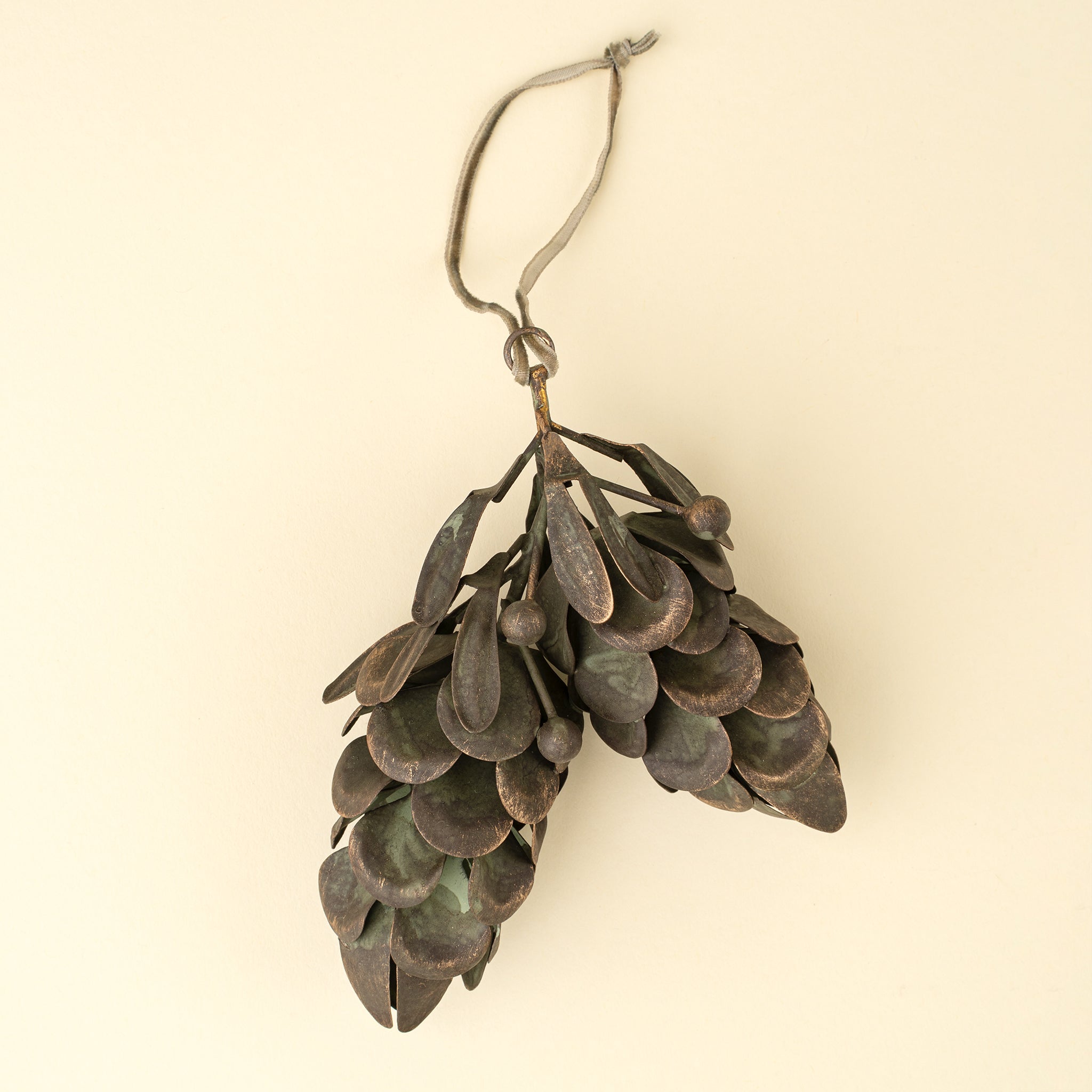 Patina Pinecone Bunch Holiday Ornament