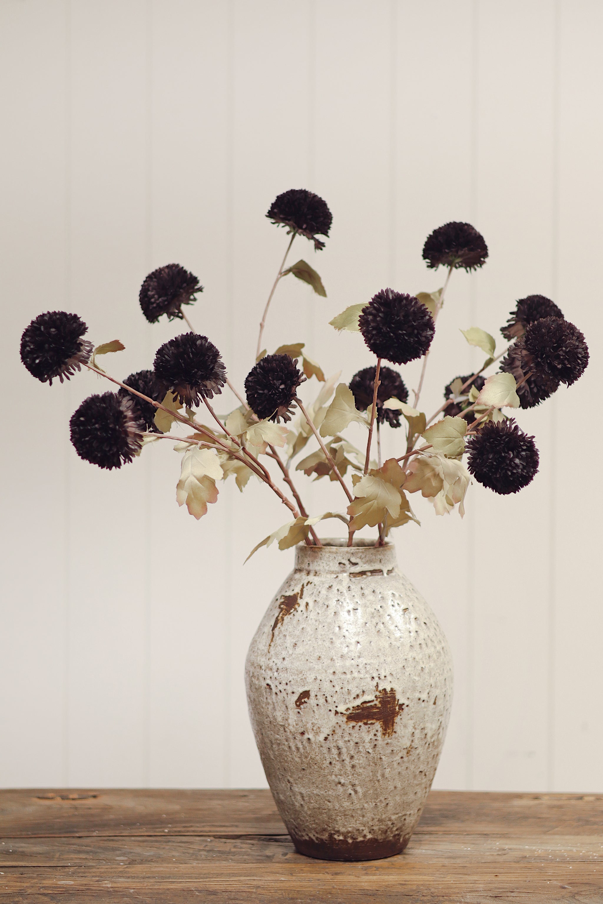 Pom Pom Floral Spray, Midnight