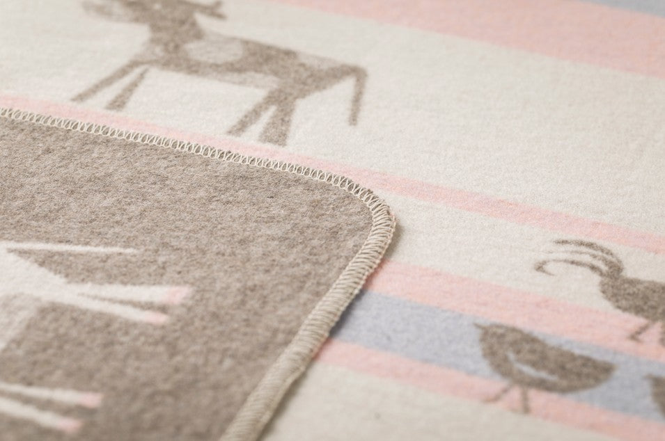 Baby Blanket JUWEL – Farm Life, Smoke 90x70cm