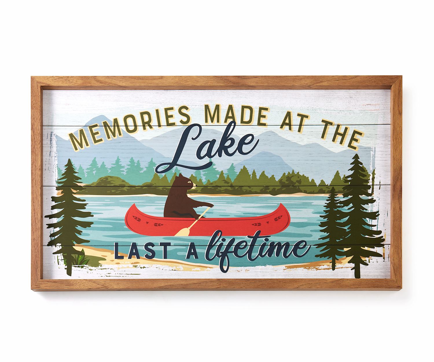 Framed Plank Wall Sign, Memories Made