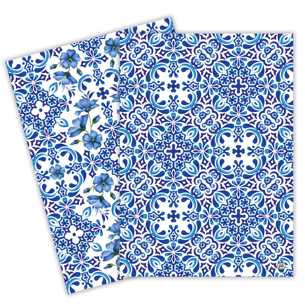 Indigo Seas Kitchen Towel, 2 Styles