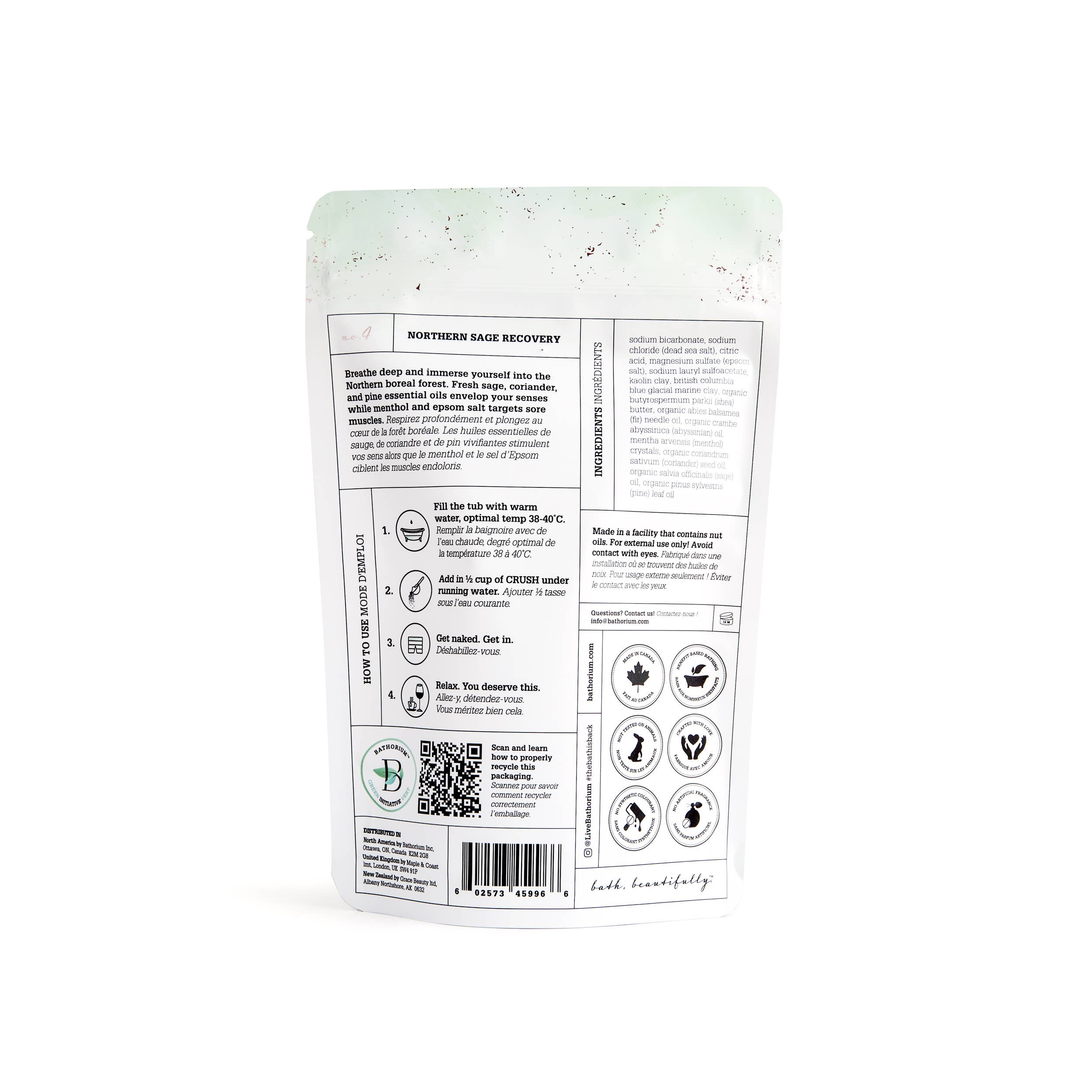 Northern Sage Recovery Bath Soak 600g