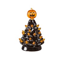 5" LED Ceramic Halloween Tree Table Decor