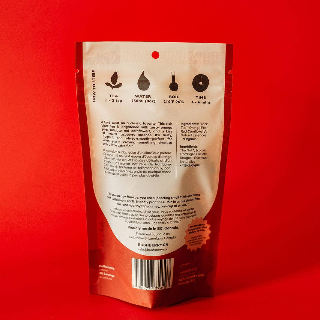 Organic Raspberry Earl Tea
