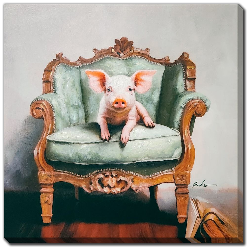 Royal Piglet 24x24, 2 Styles