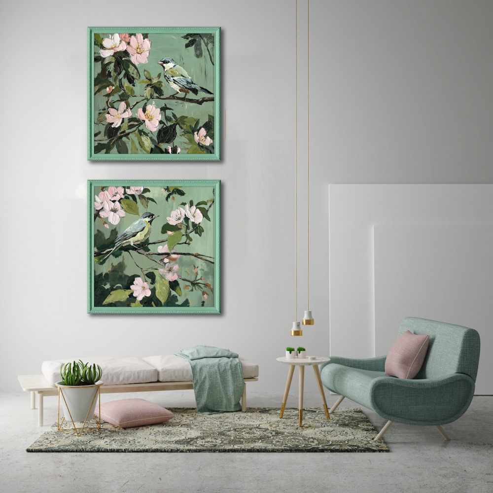 Garden Serenade I, 24x24 (Framed)