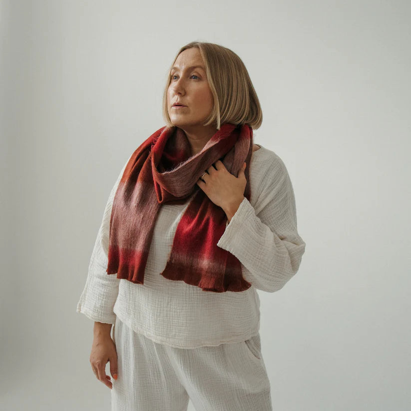 Alpaca Seamless Multi Mood Scarf, Tulipwood