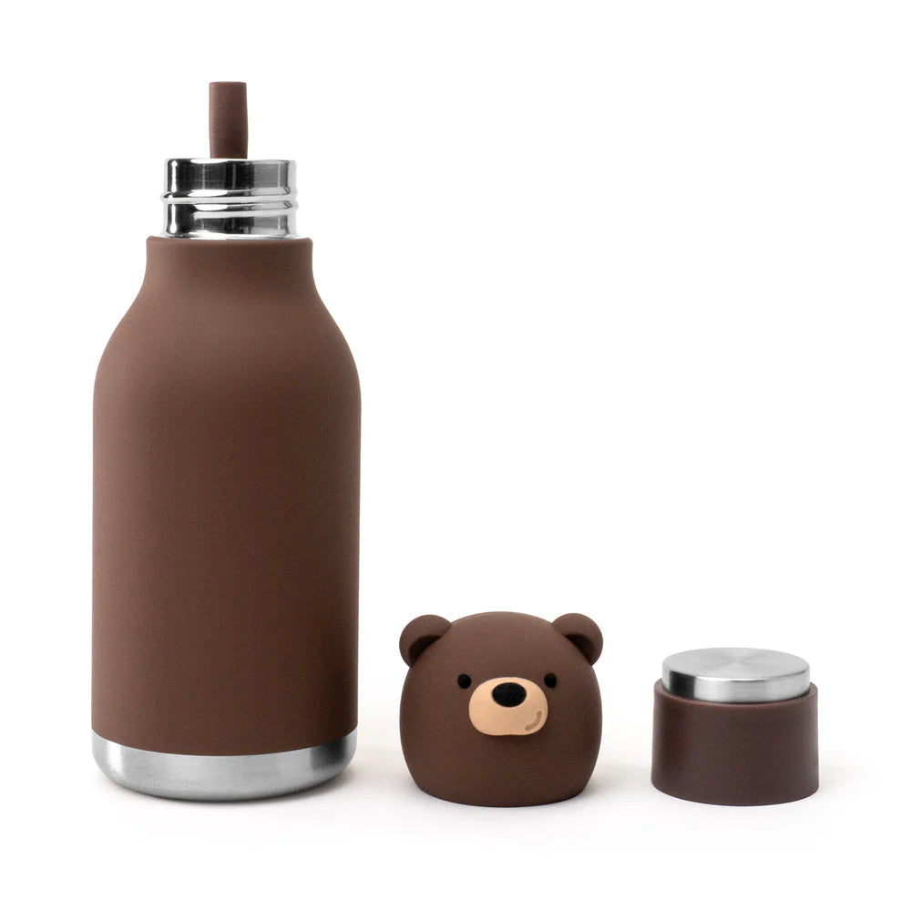 Honey, Brown Bear Bestie Bottle, Insulated Stainless Steel Water Bottle
