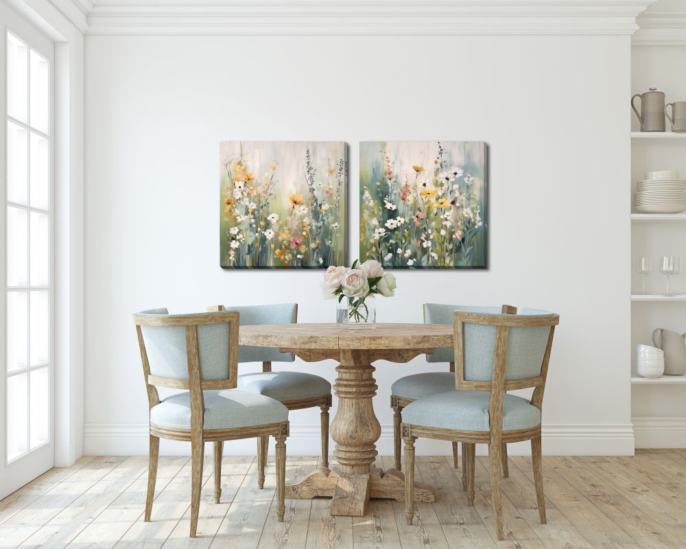 Tranquil Meadow Tones I, 24x24
