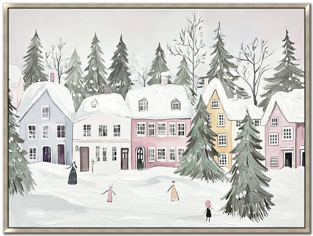 Winter Stroll, 18x24 Canvas, Framed