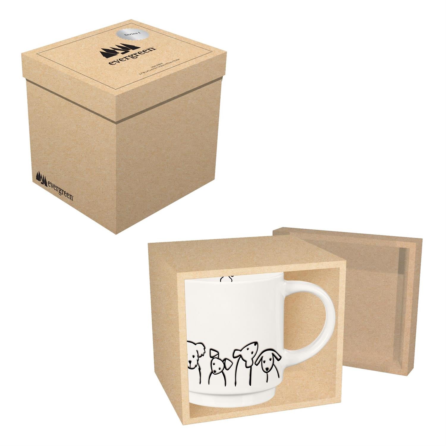 Pet Central Dog Coffee Cup Ceramic Artisanal, 14oz