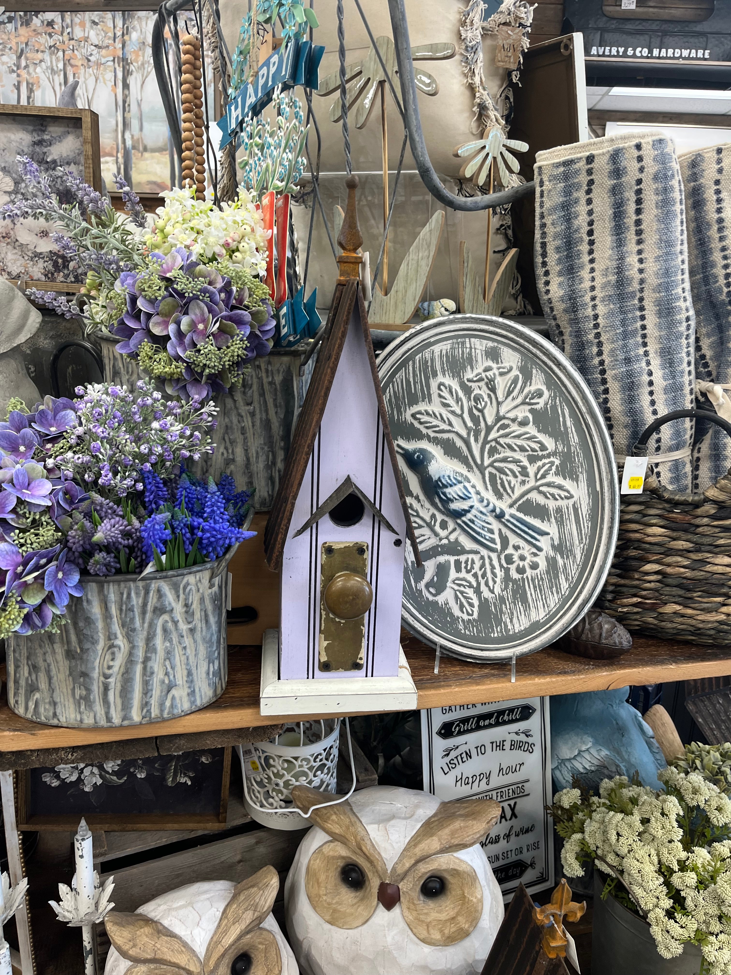Handmade Birdhouse - Carolina, Lilac
