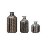 Blue Stoneware Budvase, Large