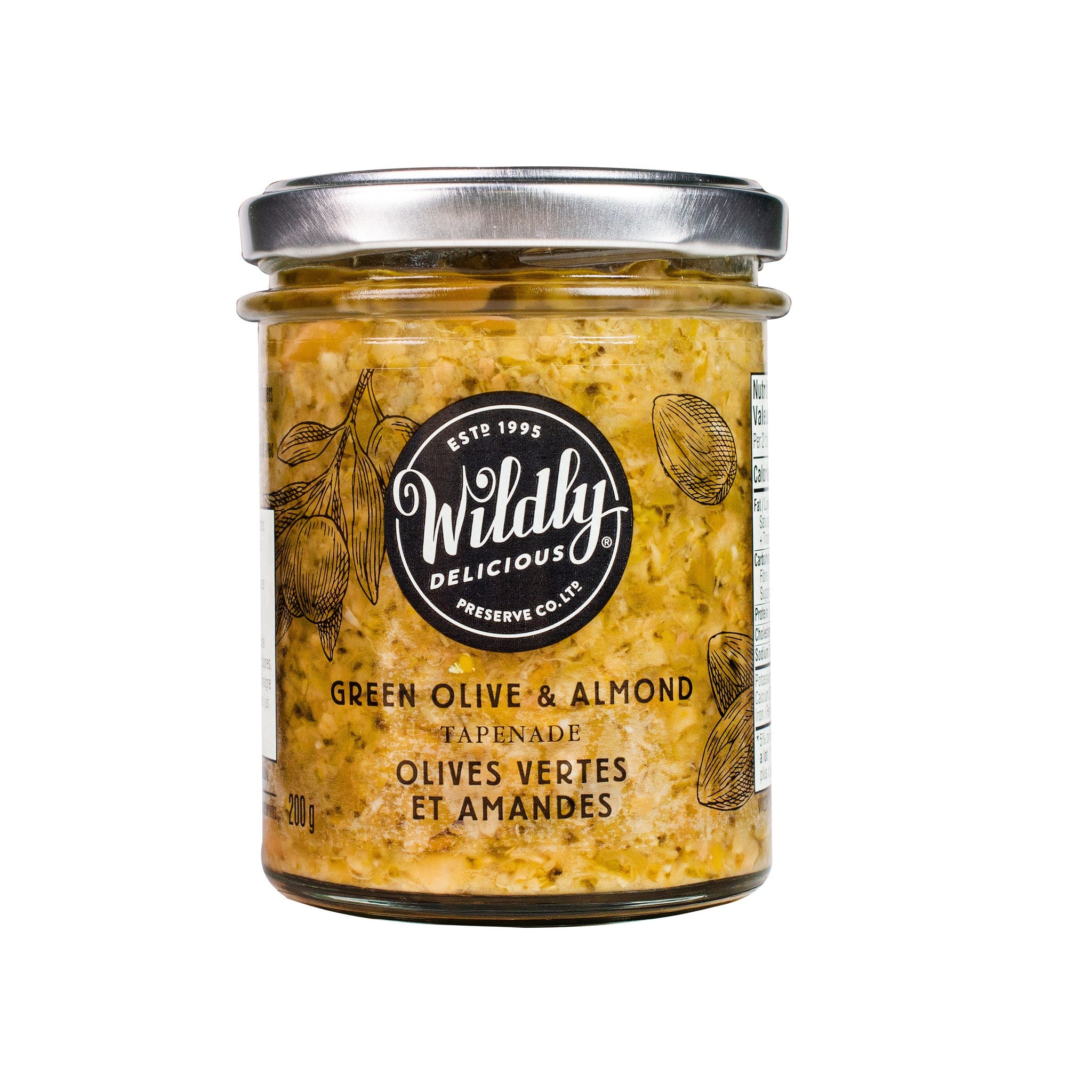 Green Olive & Almond Tapenade (200g)