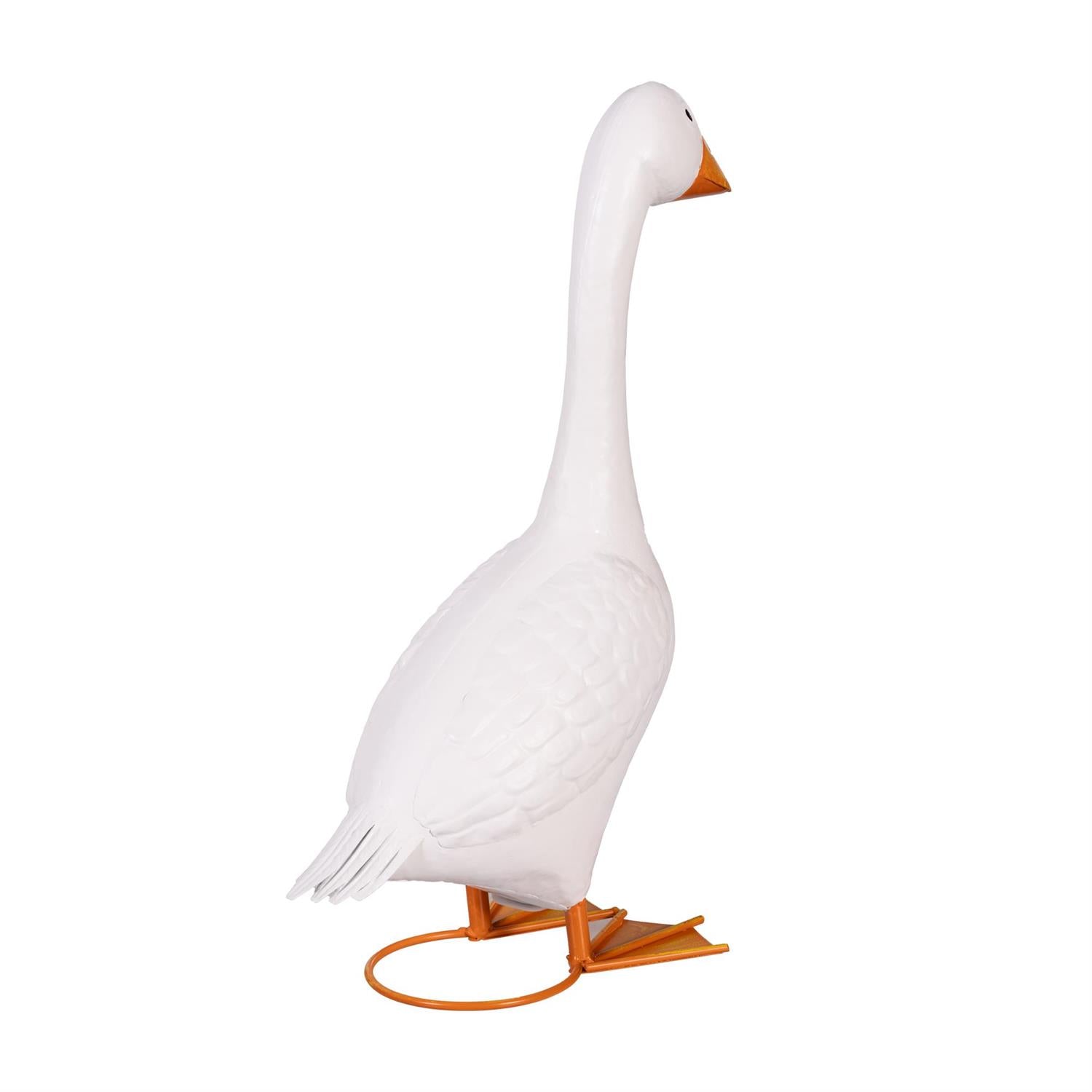 Giddy the Porch Goose Statue, Metal 21"