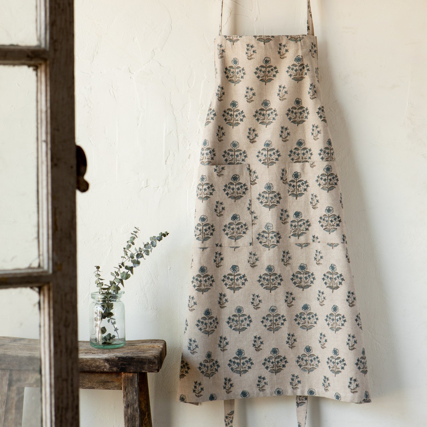 Salvia Block Print Apron