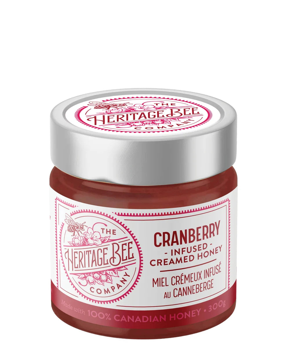 Cranberry Creamed Honey, The Heritage Bee Company