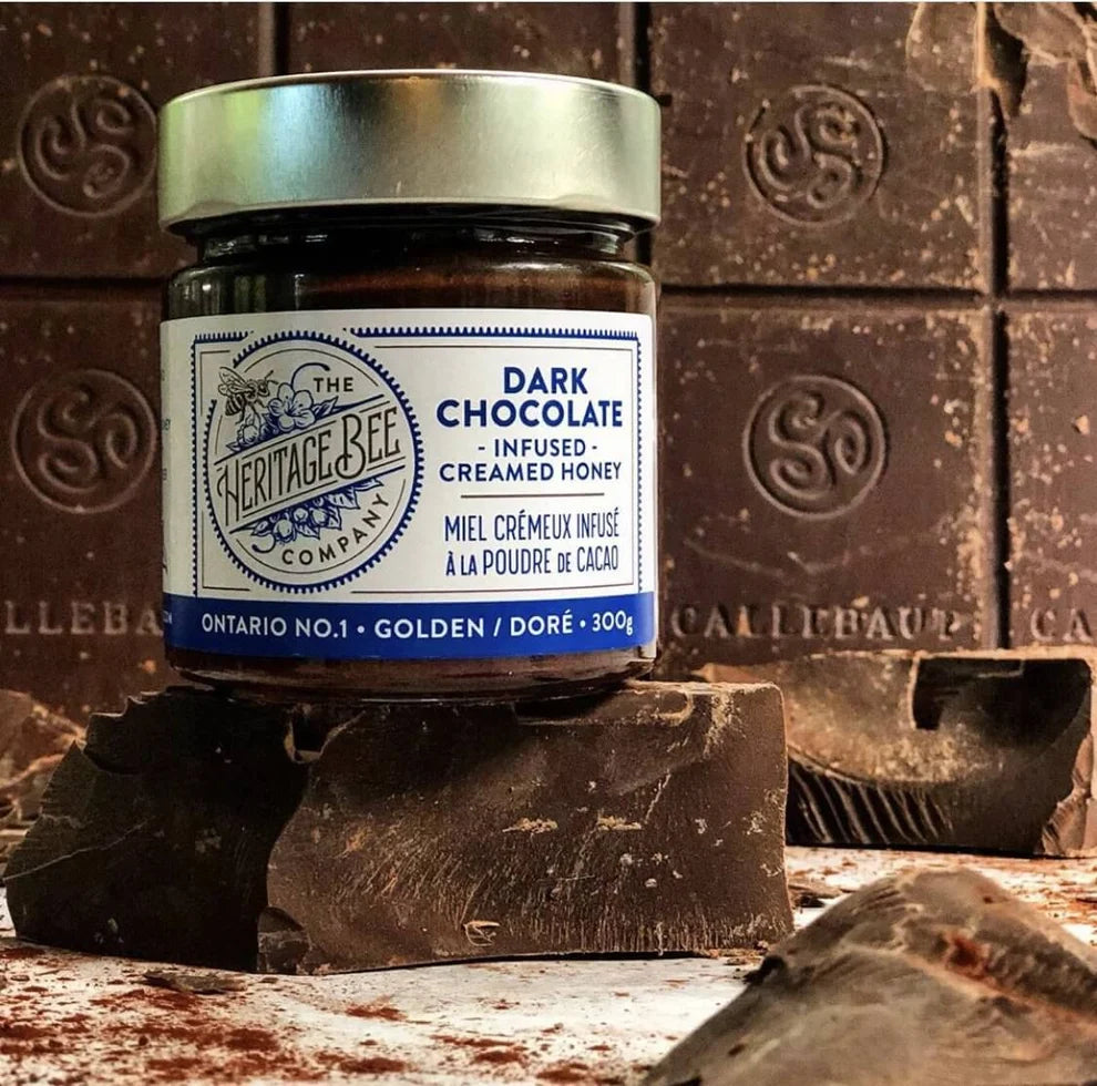 Dark Chocolate Creamed Honey, The Heritage Bee Company