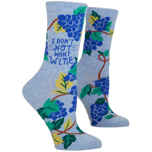 Women's Crew Sock Blue Q, Assorted Styles