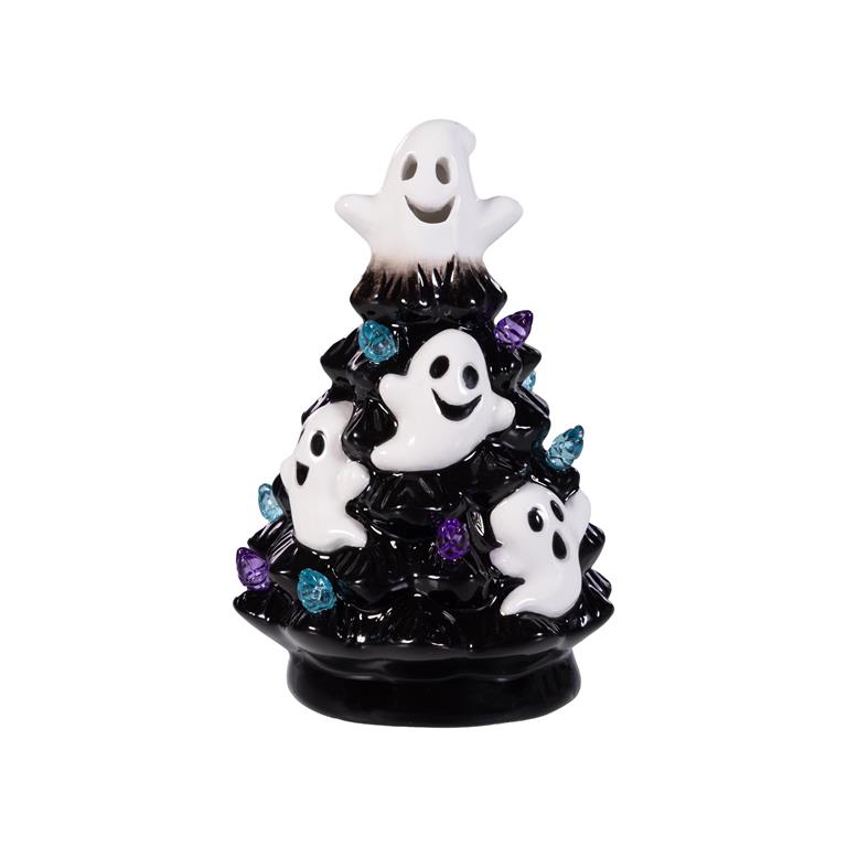 Haunted House LED Table Decor, Ceramic Color Changing