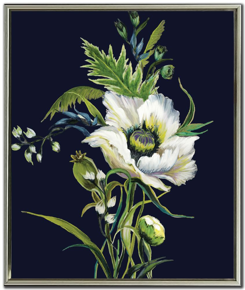 Moonlit Garden Elegance II, 16x20 Framed