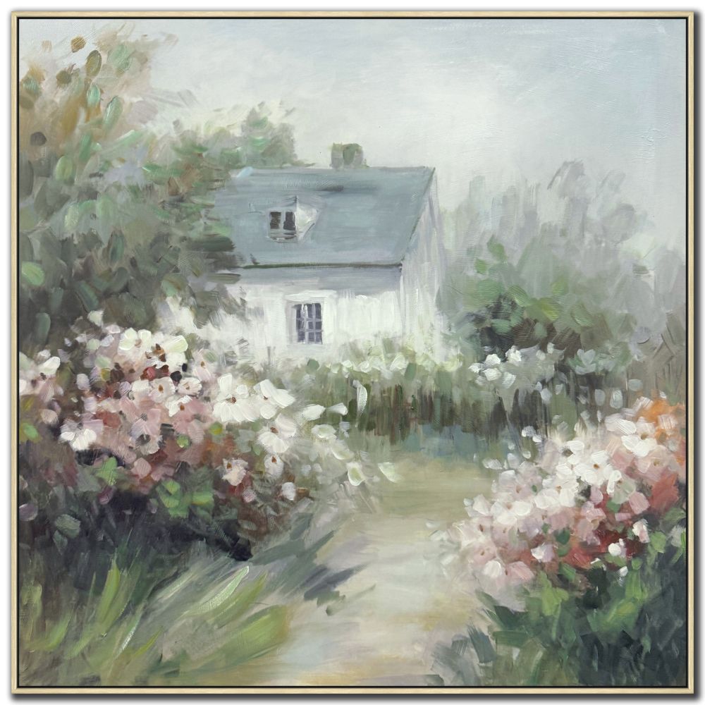 Spring Cottage I, 30x30 (Framed)