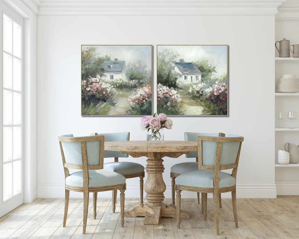 Spring Cottage II, 30x30 (Framed)