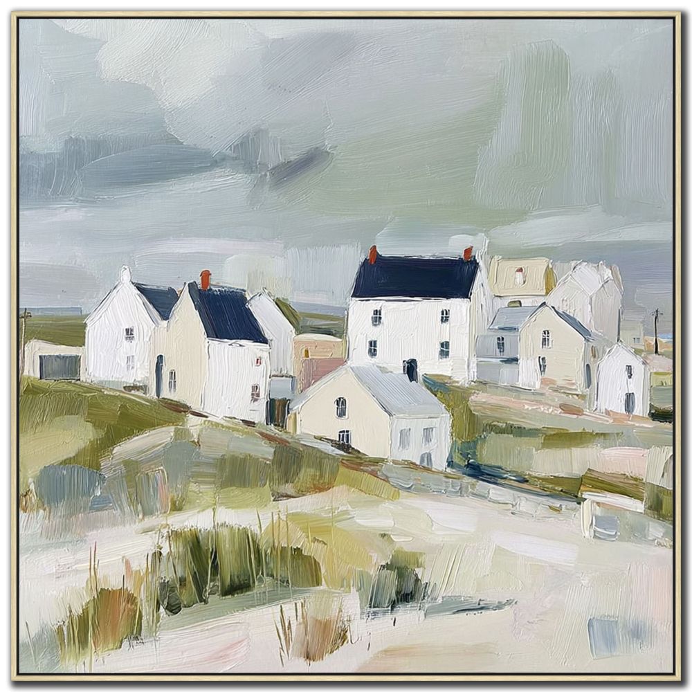 Cliffside Homes I, 30x30 (Framed)