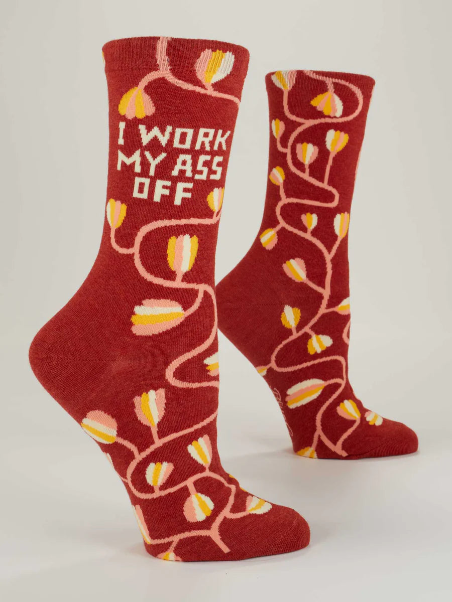 Women's Crew Sock Blue Q, Assorted Styles