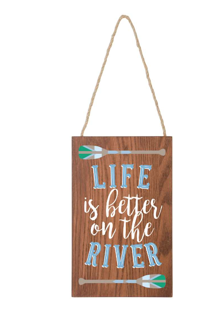 Hanging Sign Small, Better/River