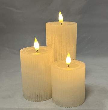 6" LED Pillar Candle, Lifelike