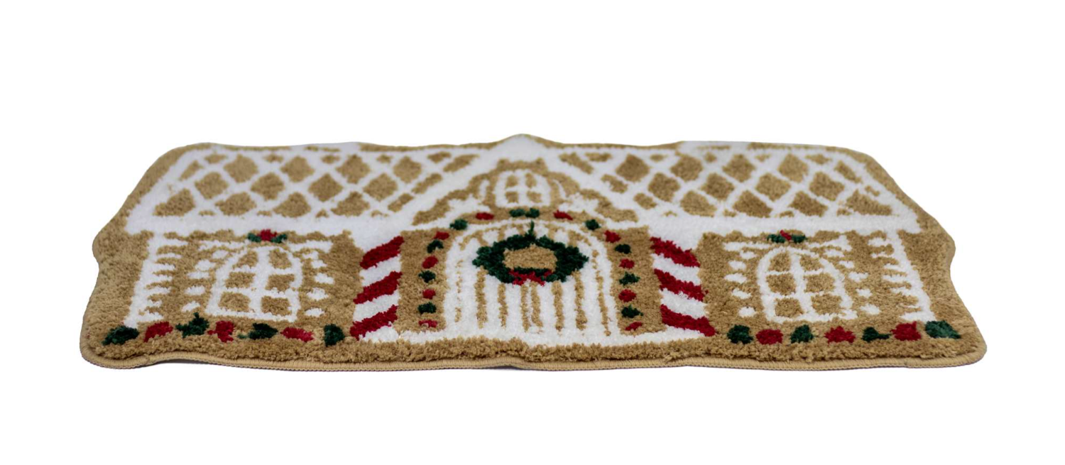 Flocked Gingerbread Indoor Mat