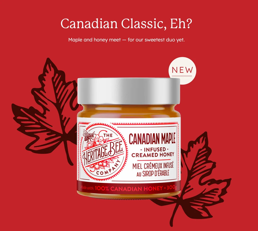 Canadian Maple Creamed Honey, The Heritage Bee Company